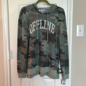 NWT Mighty Fine Camo “Offline” Hoodie